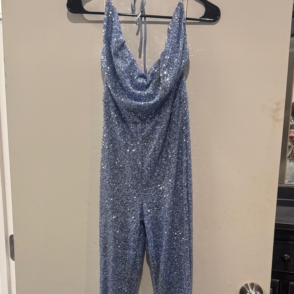Windsor Sparkling Silver Jumpsuit